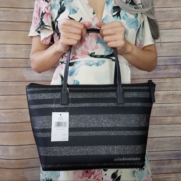 kate spade Handbags - NWT KATE SPADE HANI HAVEN LANE STRIPED TOTE BAG